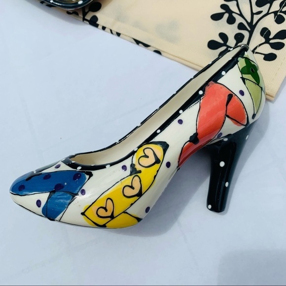 Vintage Robin Sterling Neiman Marcus rainbow 2003 Chips & Dip stiletto set - Picture 14 of 16